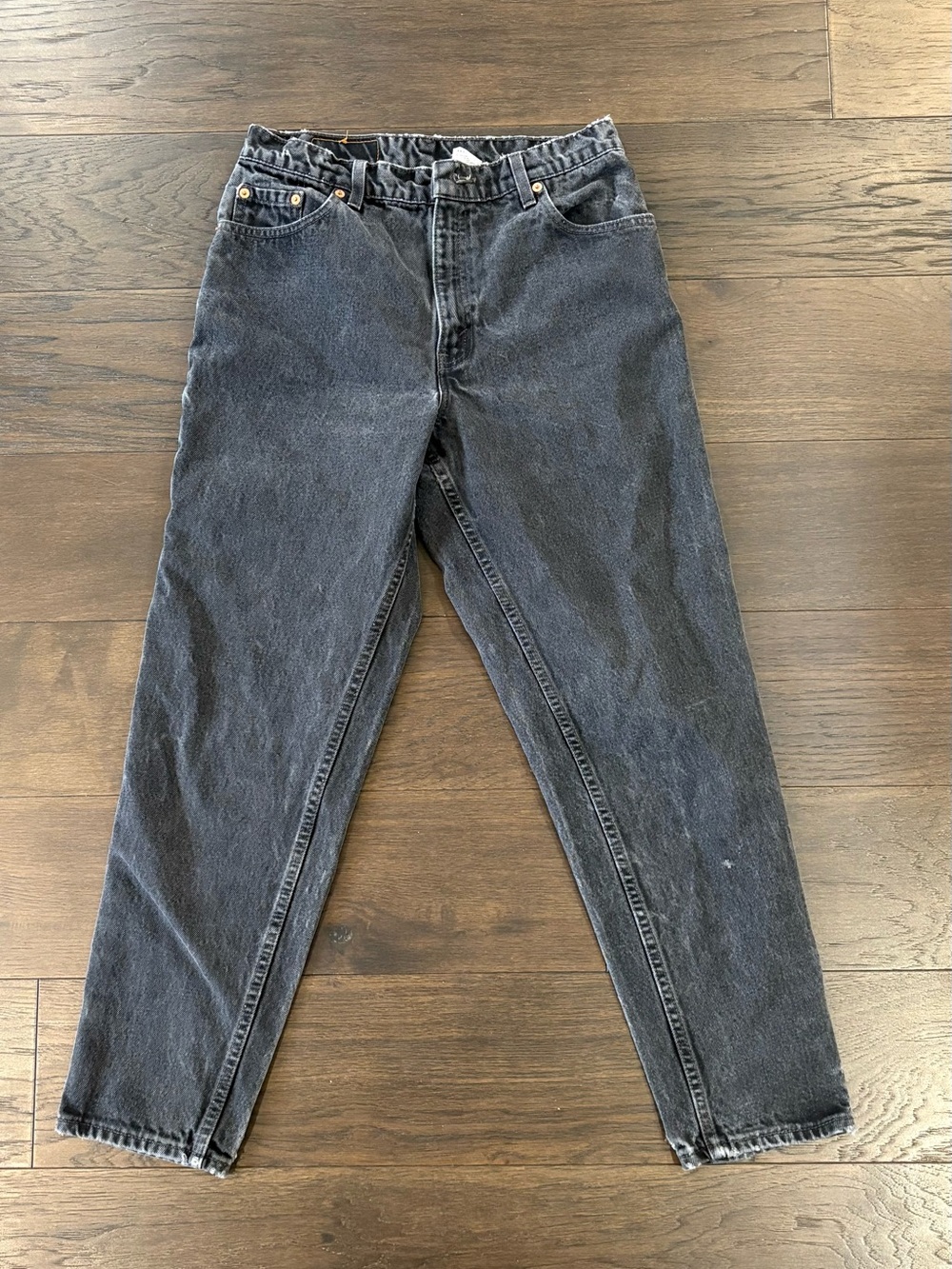Vintage 1990s Levi's 550 Black Washed Jeans - Picture 2 of 7
